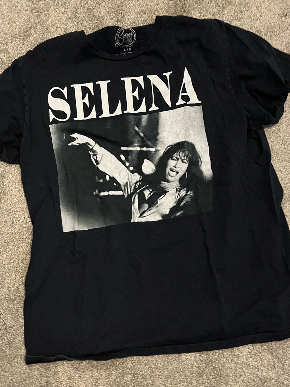 Selena Graphic Short Sleeve Tee - Black